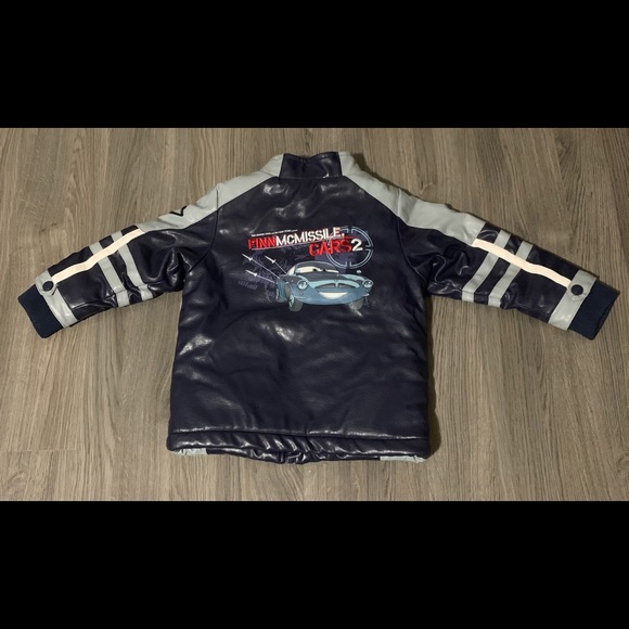 Boys Disney Cars Faux Leather Jacket 3T - Picture 2 of 6
